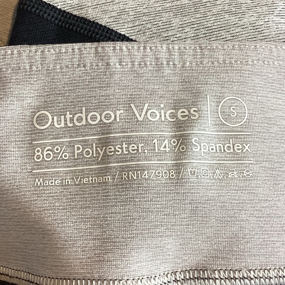 Outdoor Voices Womens Colorblock 7/8‎ Leggings, sz S, GUC - Picture 4 of 6